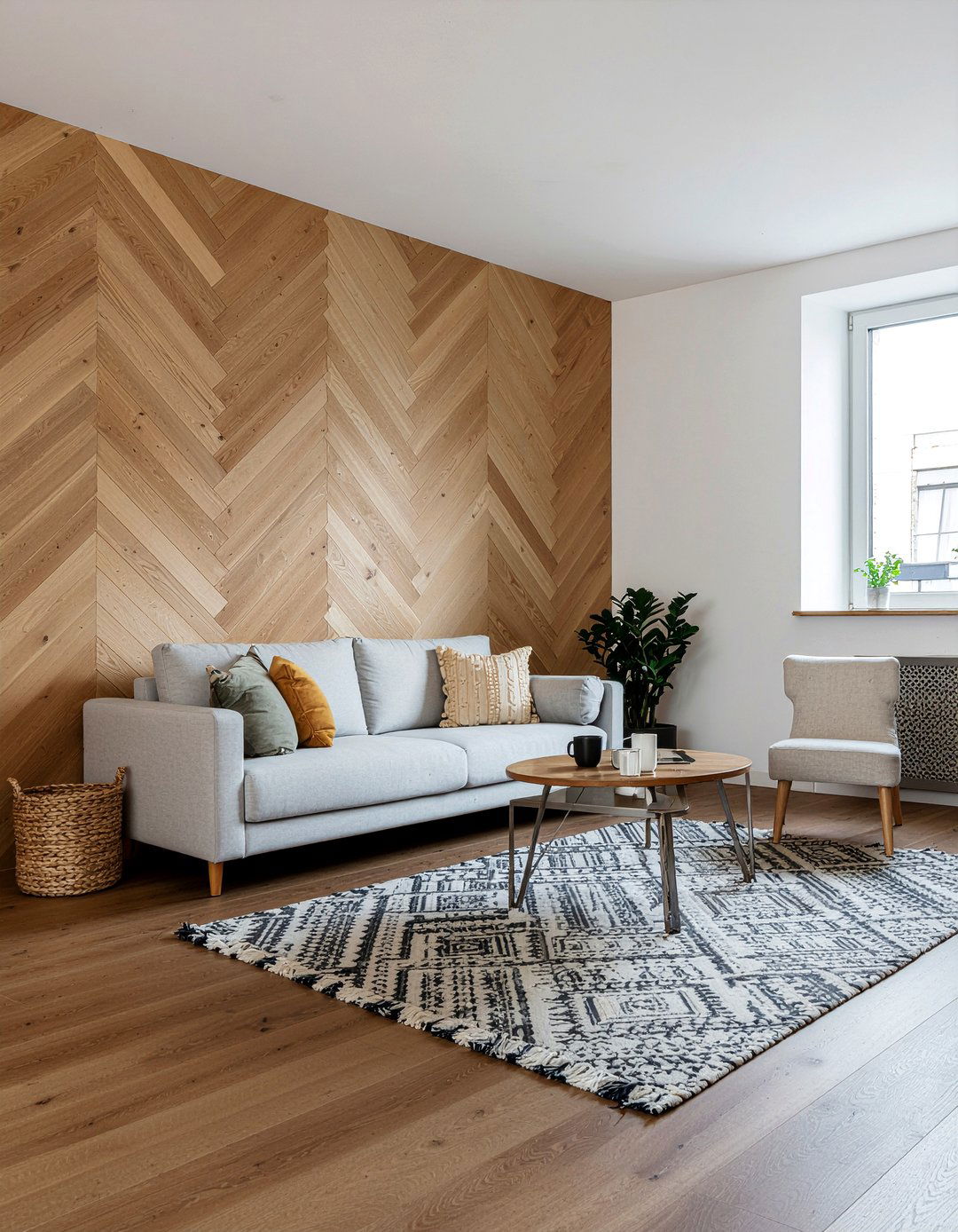 Herringbone Wallpaper - 30 living room textured wallpapers