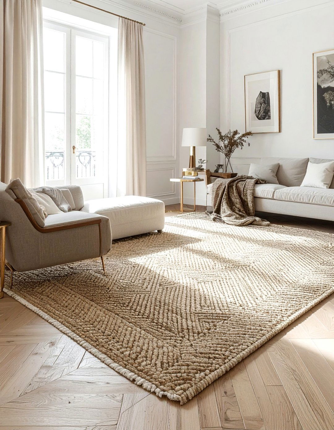 Herringbone Weave Sisal Rug - 30 sisal rug ideas