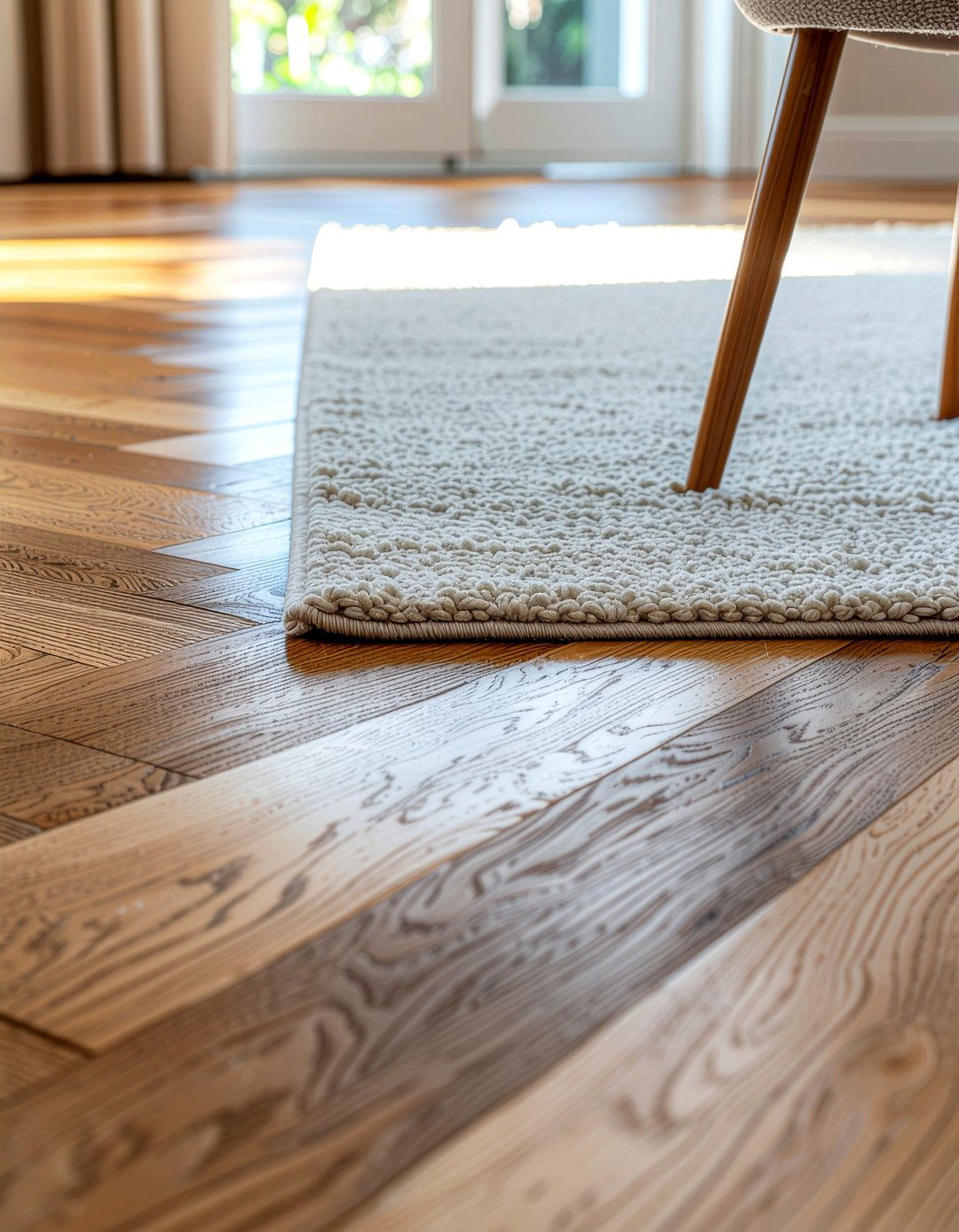 Herringbone Wood Flooring - 30 period home living room ideas