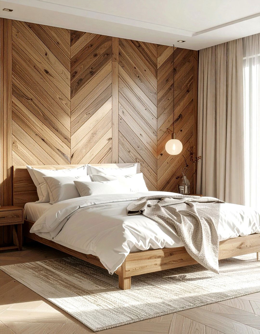 Herringbone Wood Wall Pattern Pattern - 30 wall paneling ideas