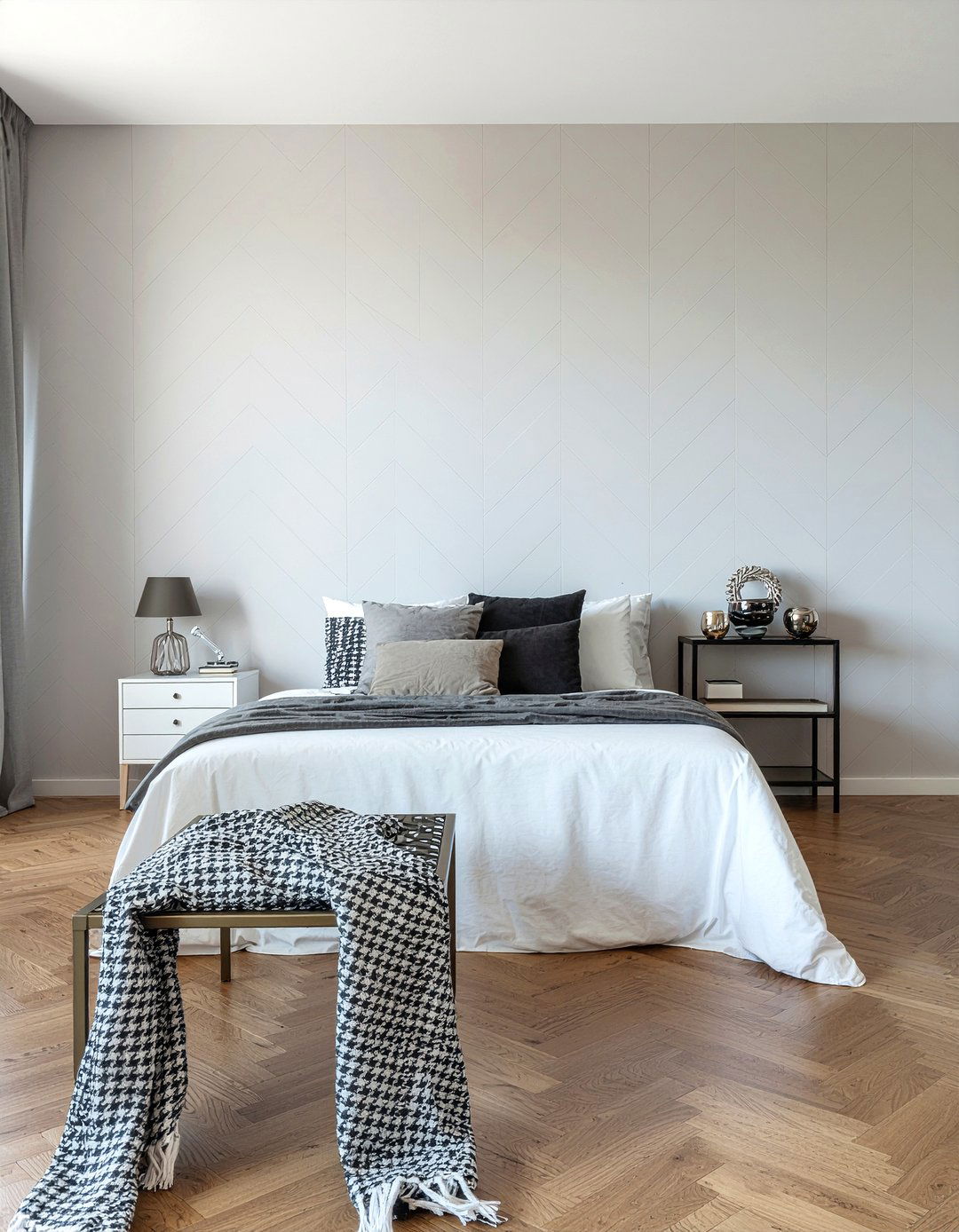 Herringbone wallpaper - 30 bedroom wallpapers