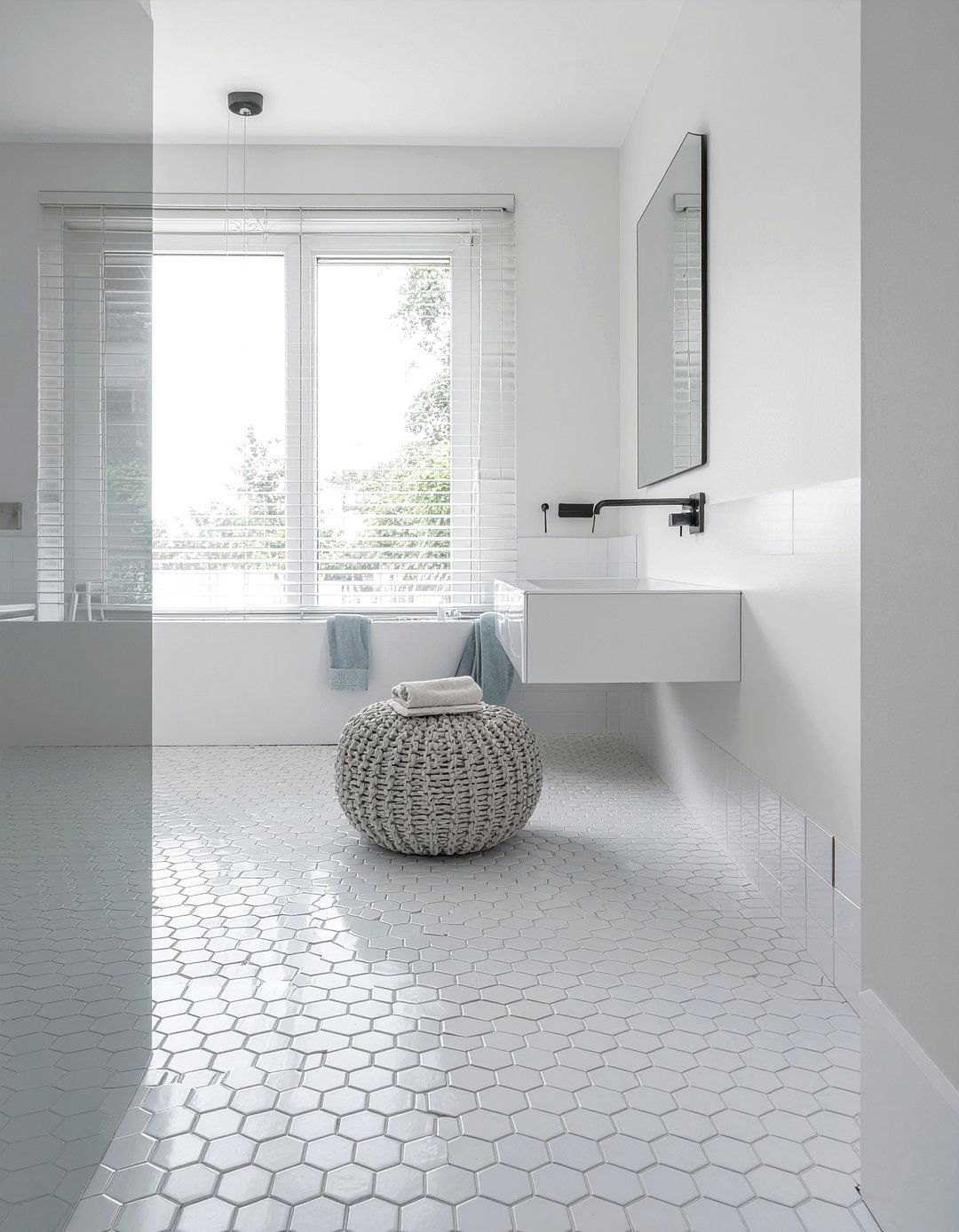 Hexagon Floor Tile Bathroom - 30 Scandinavian bathroom ideas