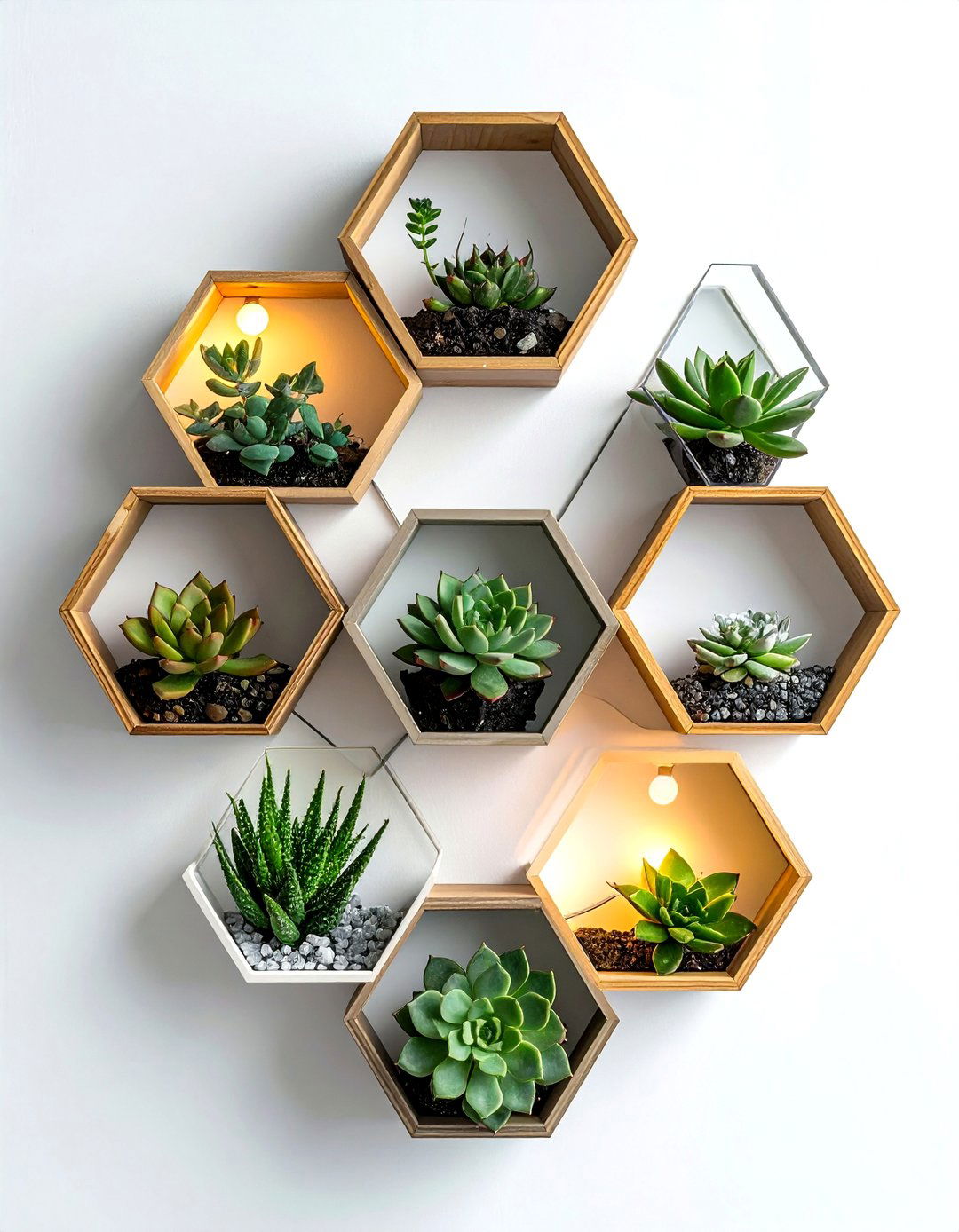 Hexagon Shelf - 30 shelf styling ideas