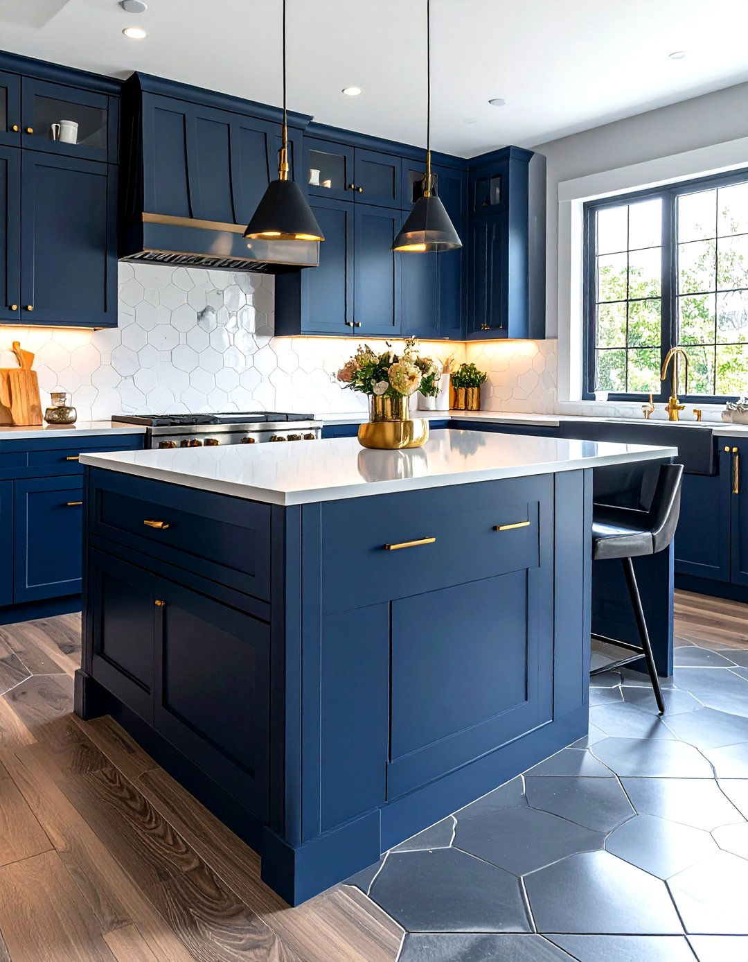 Hexagon Stainless Steel Tile - 30 stainless steel backsplash kitchen ideas