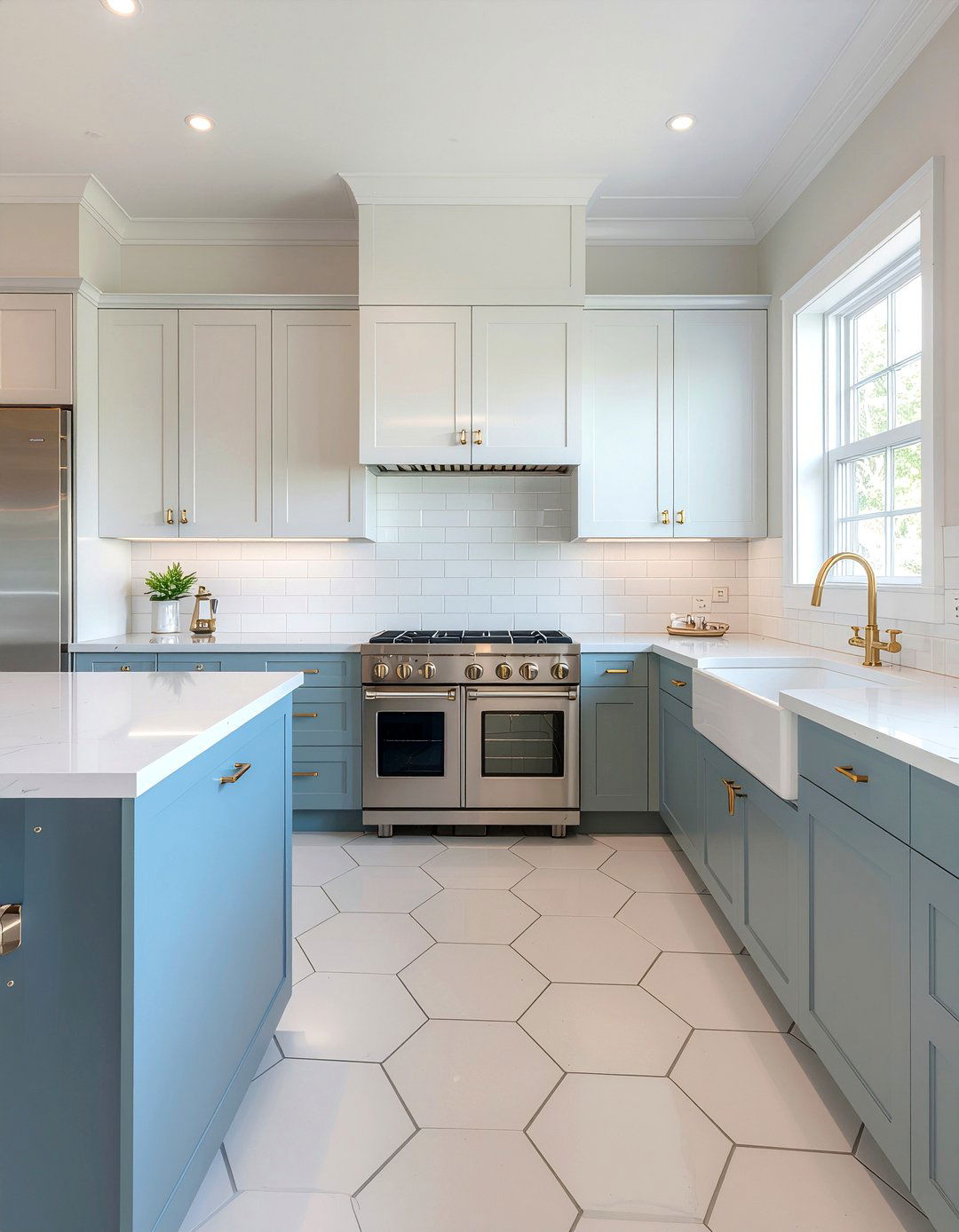 Hexagon tile flooring - 30 kitchen flooring ideas