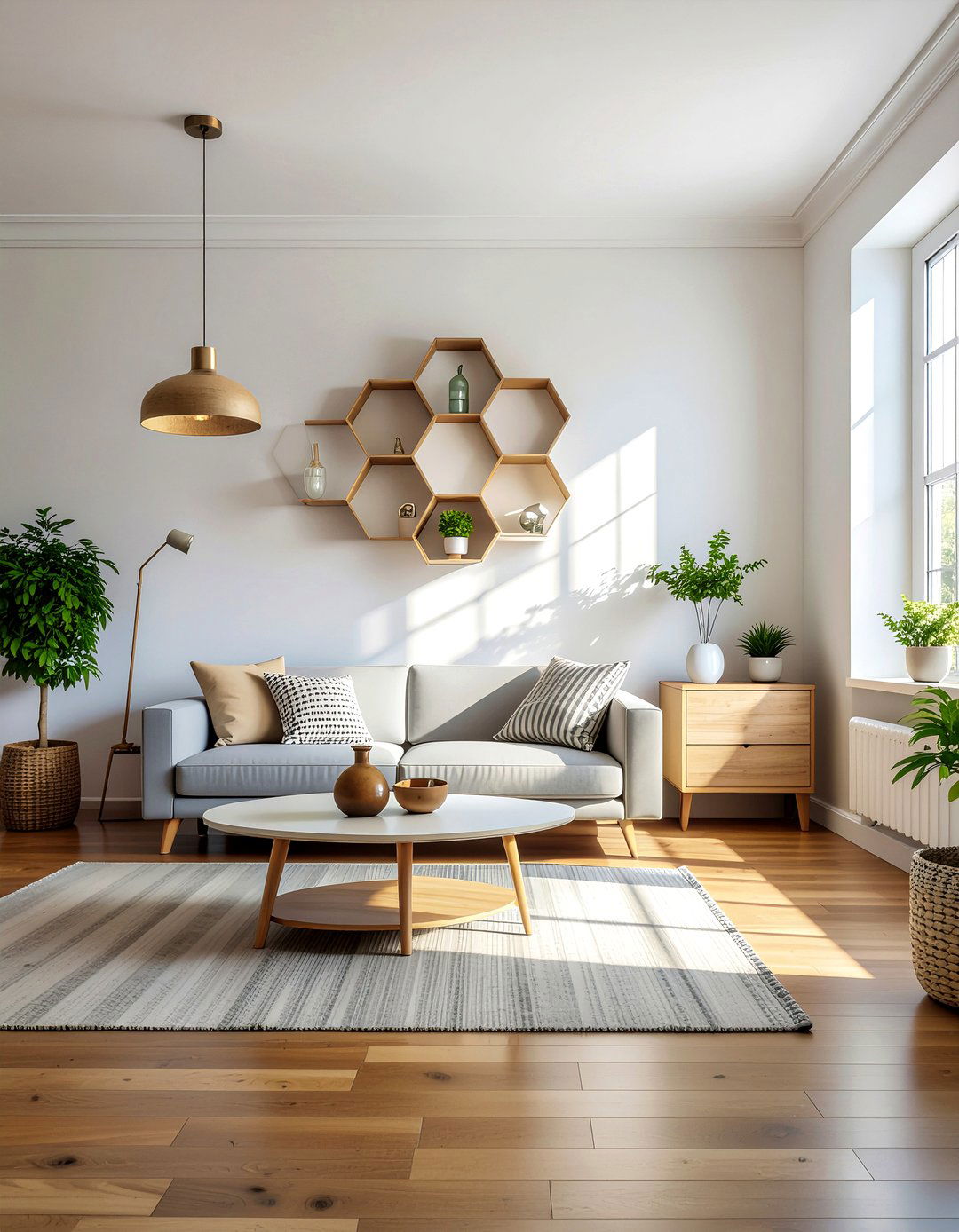 Hexagon wallpaper - 30 living room geometric wallpapers