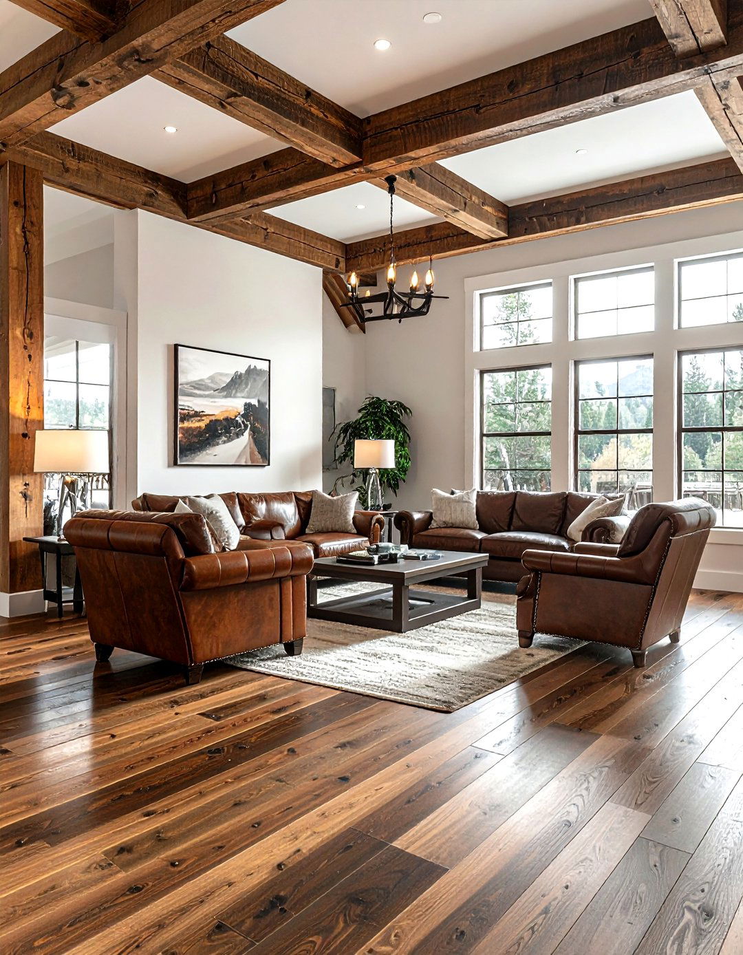 Hickory Hardwood Floor - 30 living room hardwood floors