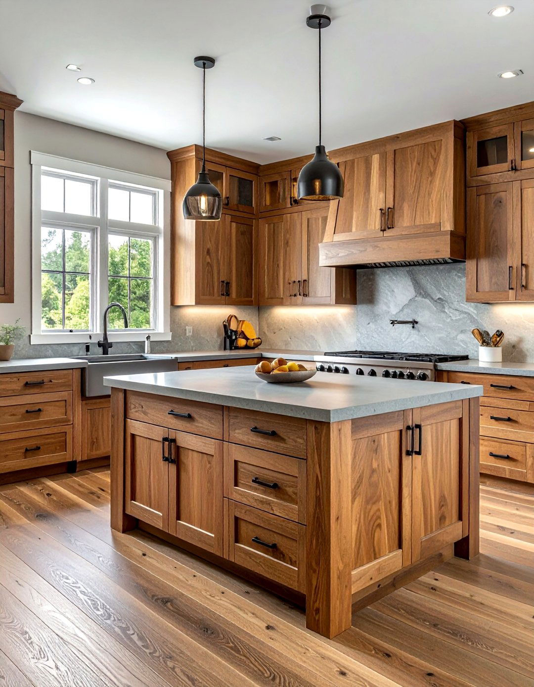 Hickory wood kitchen - 30 natural wood kitchen ideas