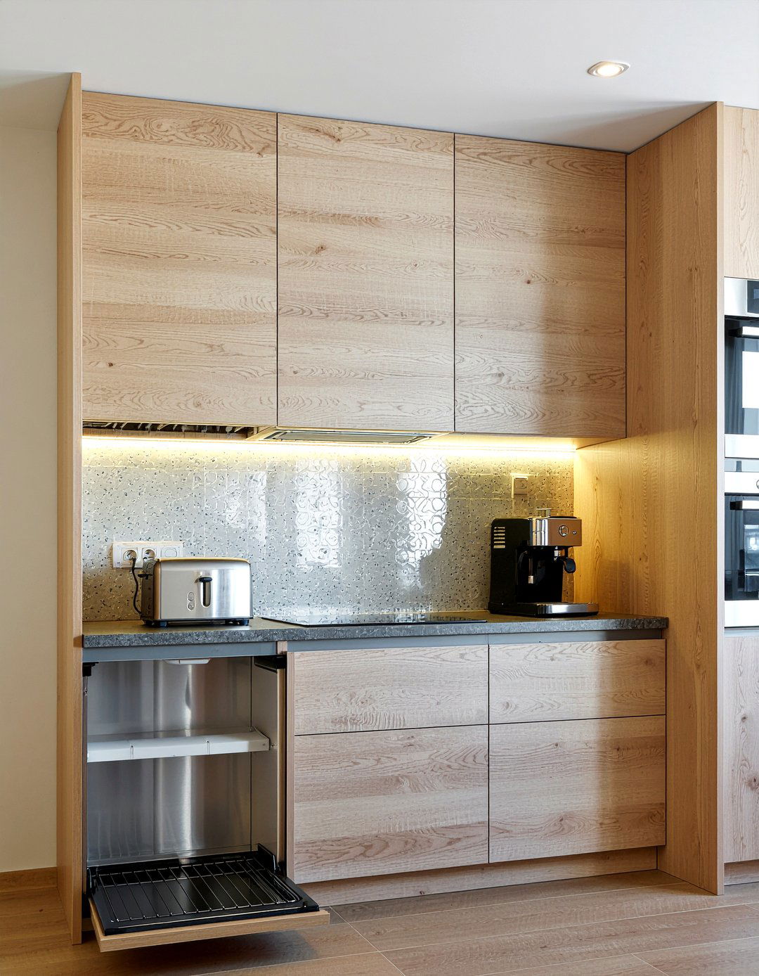 Hidden Appliance Garage - 30 clutter-free kitchen ideas