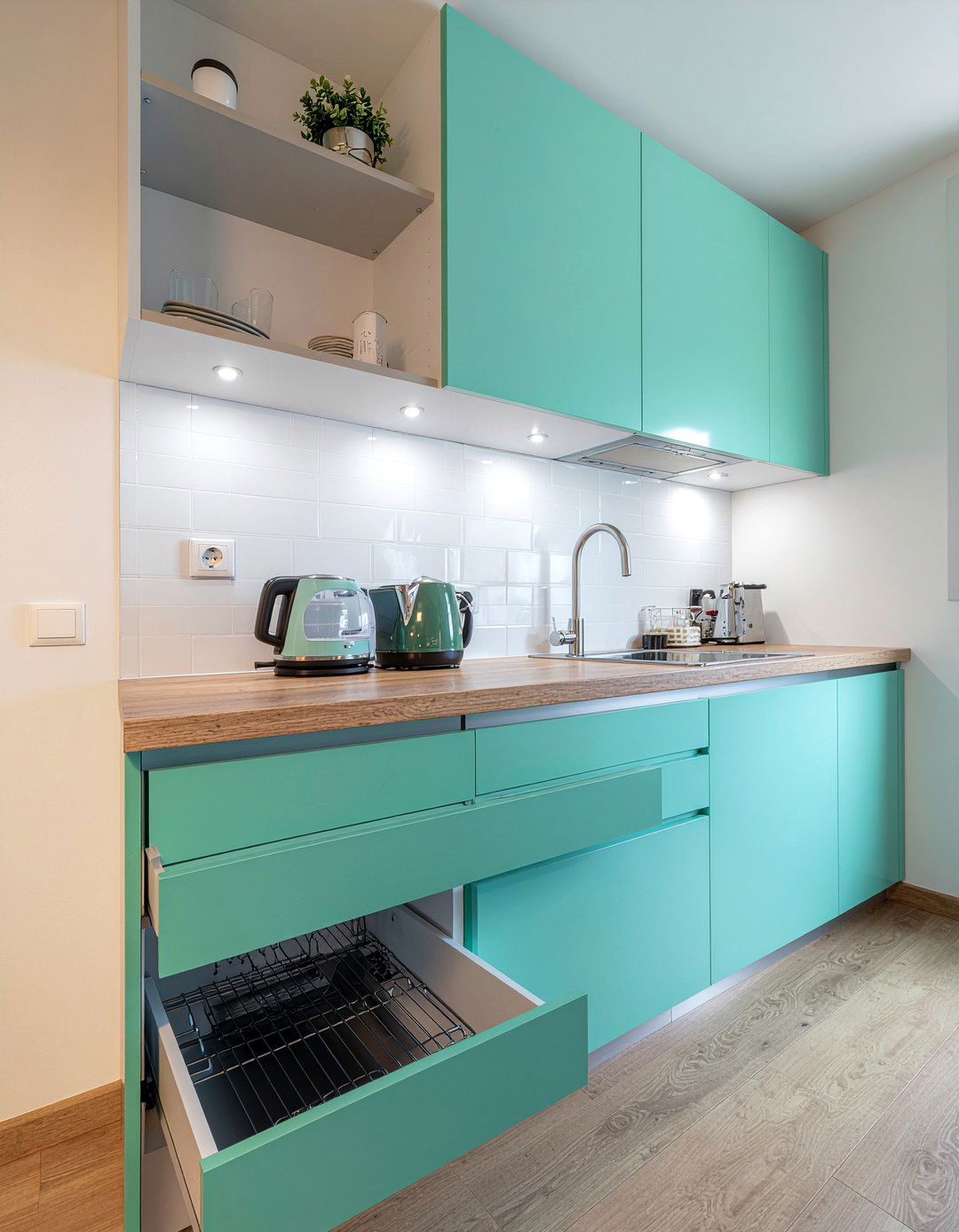 Hidden Appliance Garage - 30 easy-clean kitchen ideas