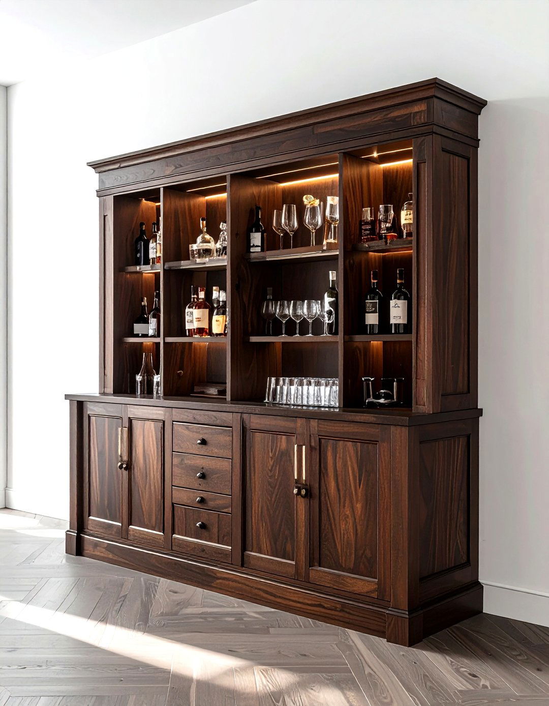 Hidden Bar Cabinet - 30 living room hidden storage ideas