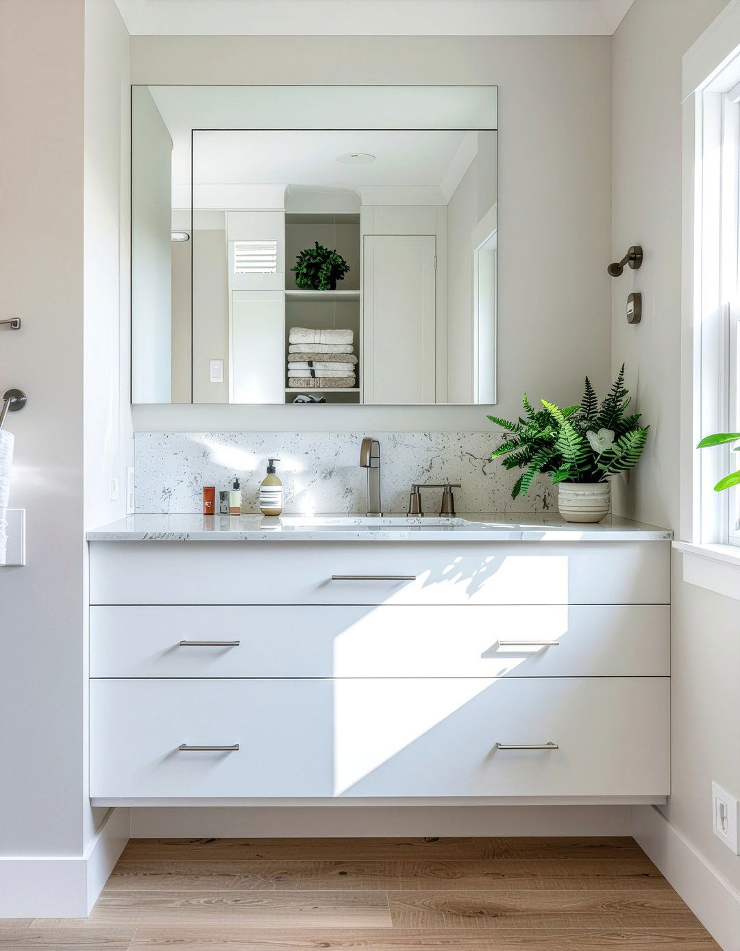 Hidden Bathroom Storage - 30 bathroom feature ideas
