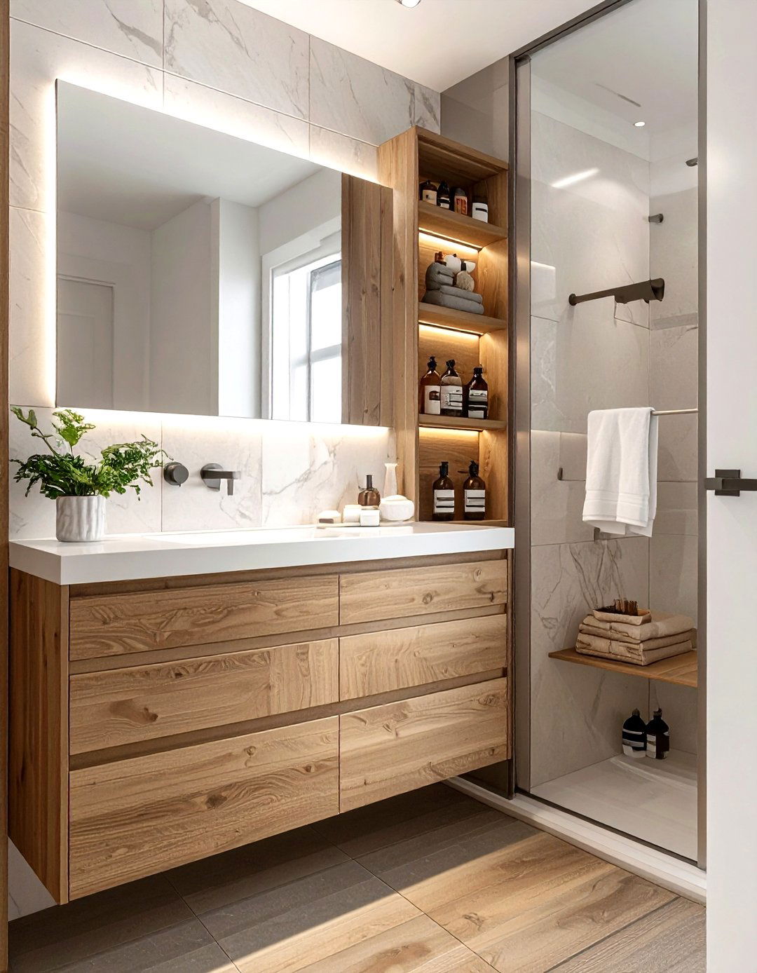 Hidden Bathroom Storage Cabinet - 30 bathroom storage tips