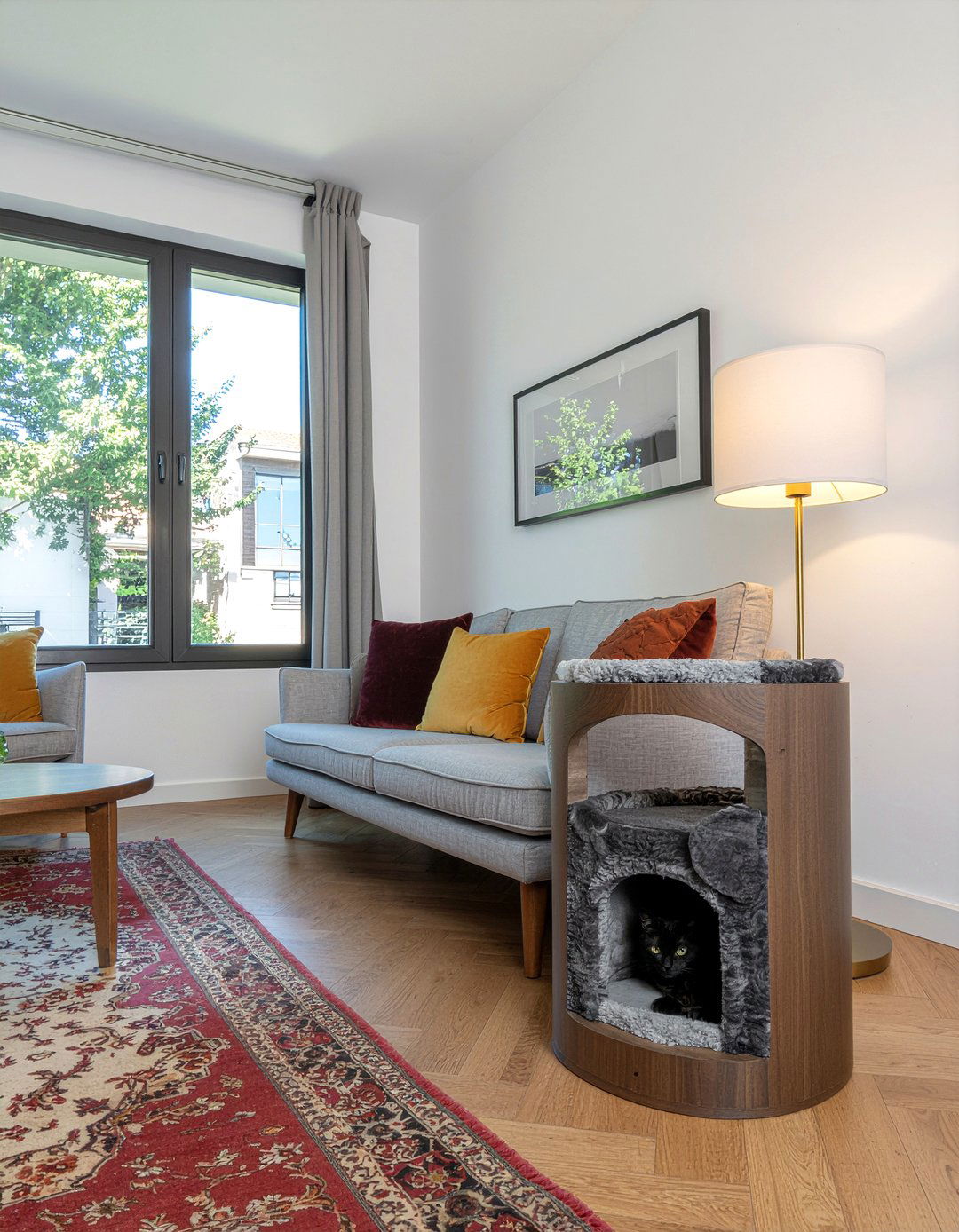 Hidden Cat Tree - 30 cat tree living room ideas