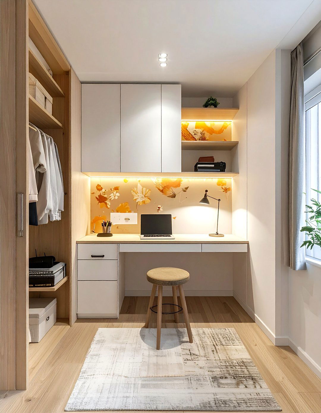 Hidden Closet Office - 30 productive office ideas