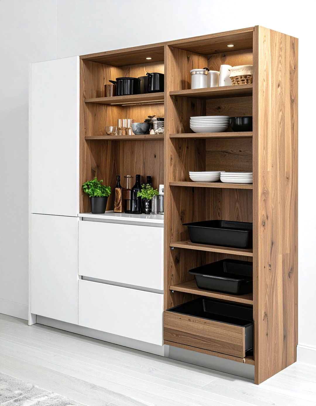 Hidden Corner Storage - 30 kitchen corner storage ideas
