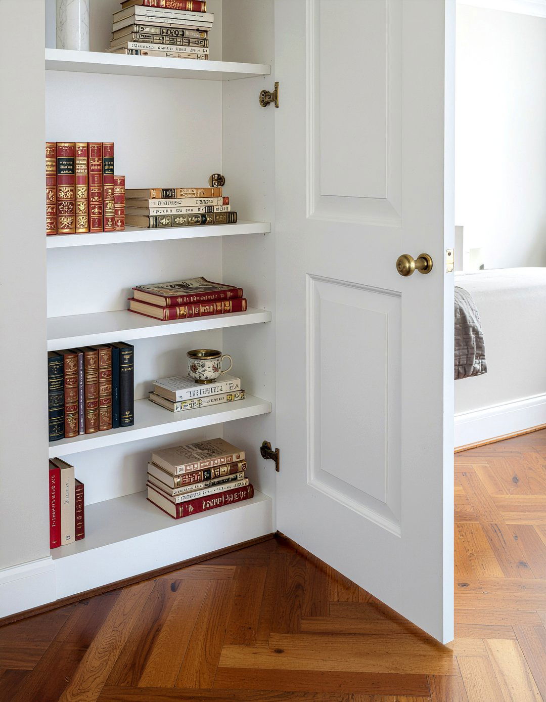 Hidden Door Bookshelf - 30 bedroom bookshelf ideas