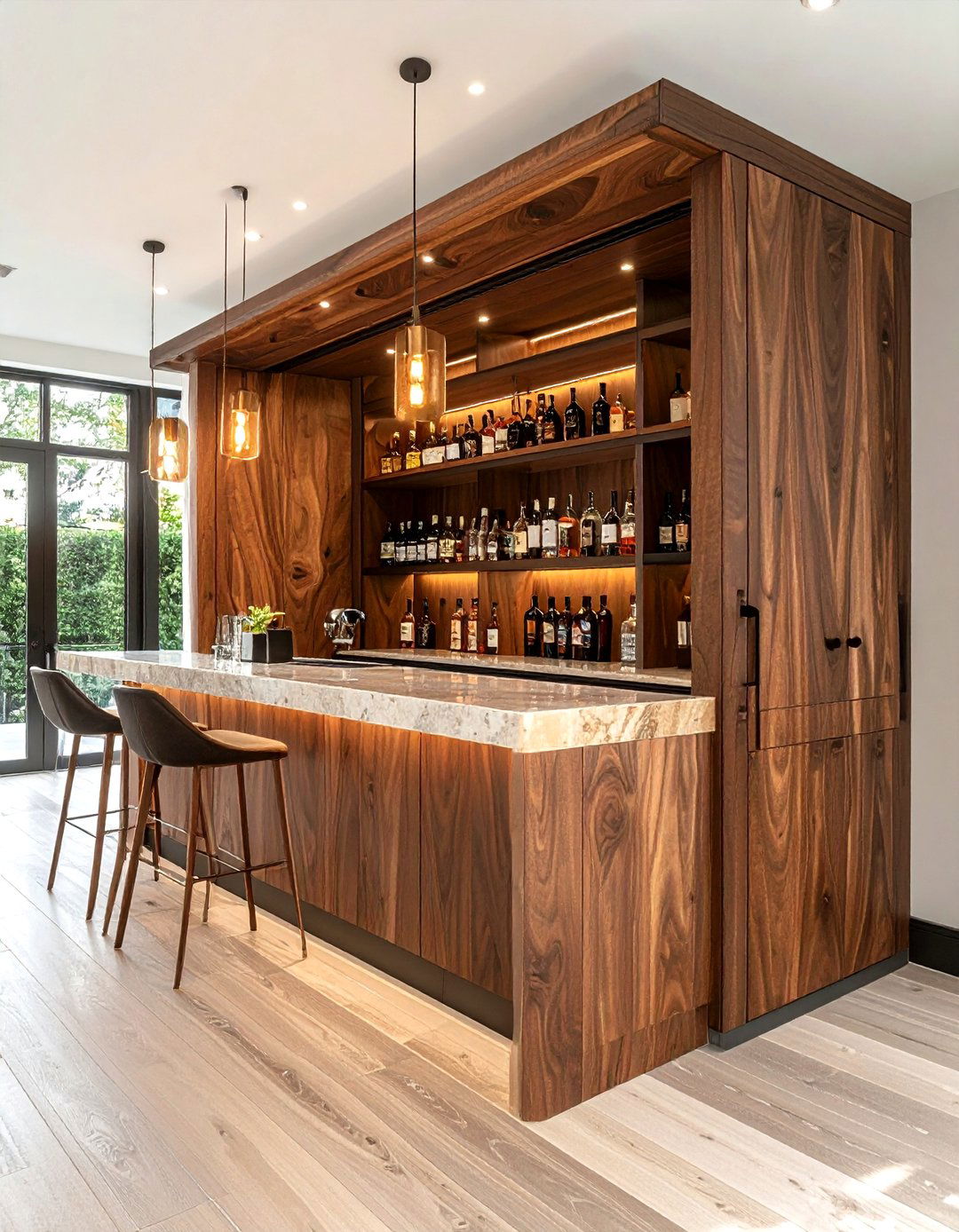 Hidden Dry Bar Cabinet - 30 dining room dry bar ideas