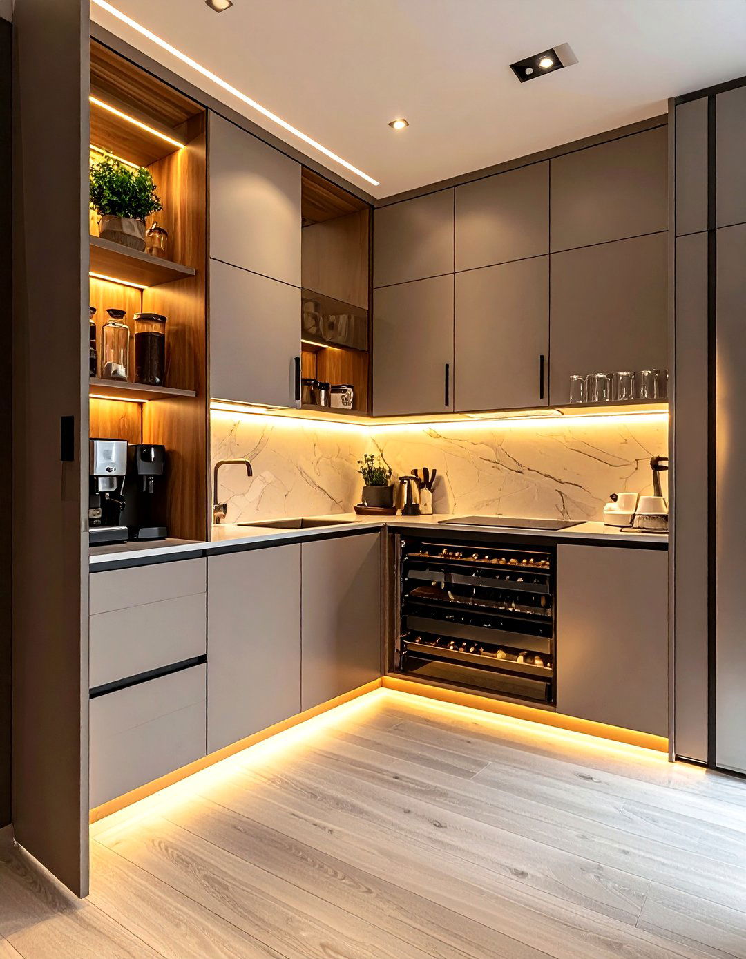 Hidden Kitchen Pantry - 30 proportioned kitchen ideas