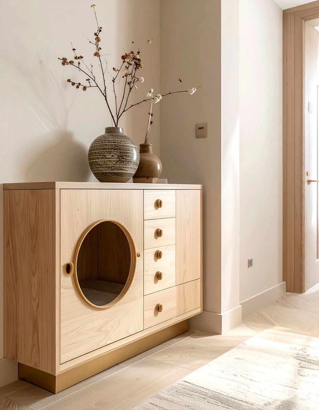 Hidden Litter Box Cabinet - 30 cat-friendly decor ideas