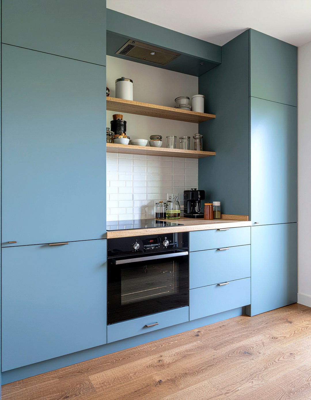 Hidden Pantry - 30 clean-lined kitchen ideas