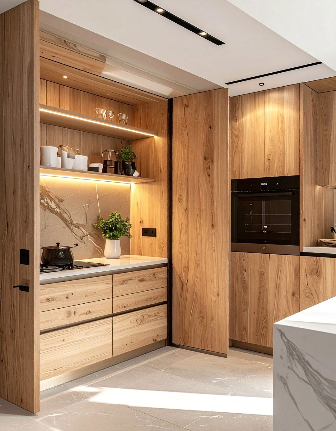 Hidden Pantry Door - 30 California kitchen ideas