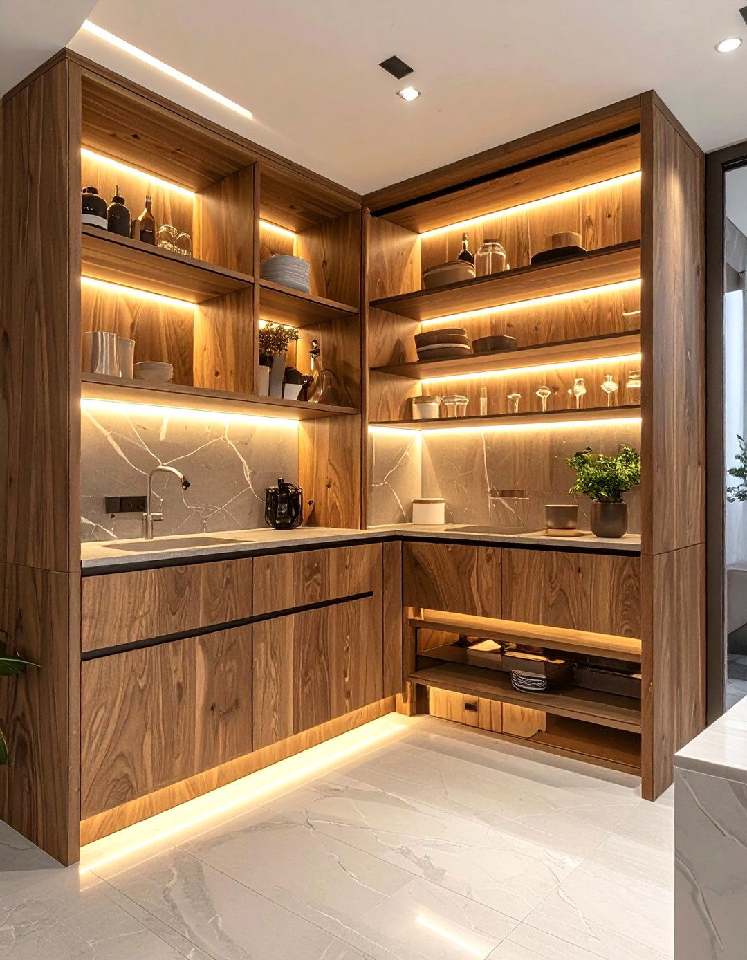 Hidden Scullery - 30 kitchen scullery ideas