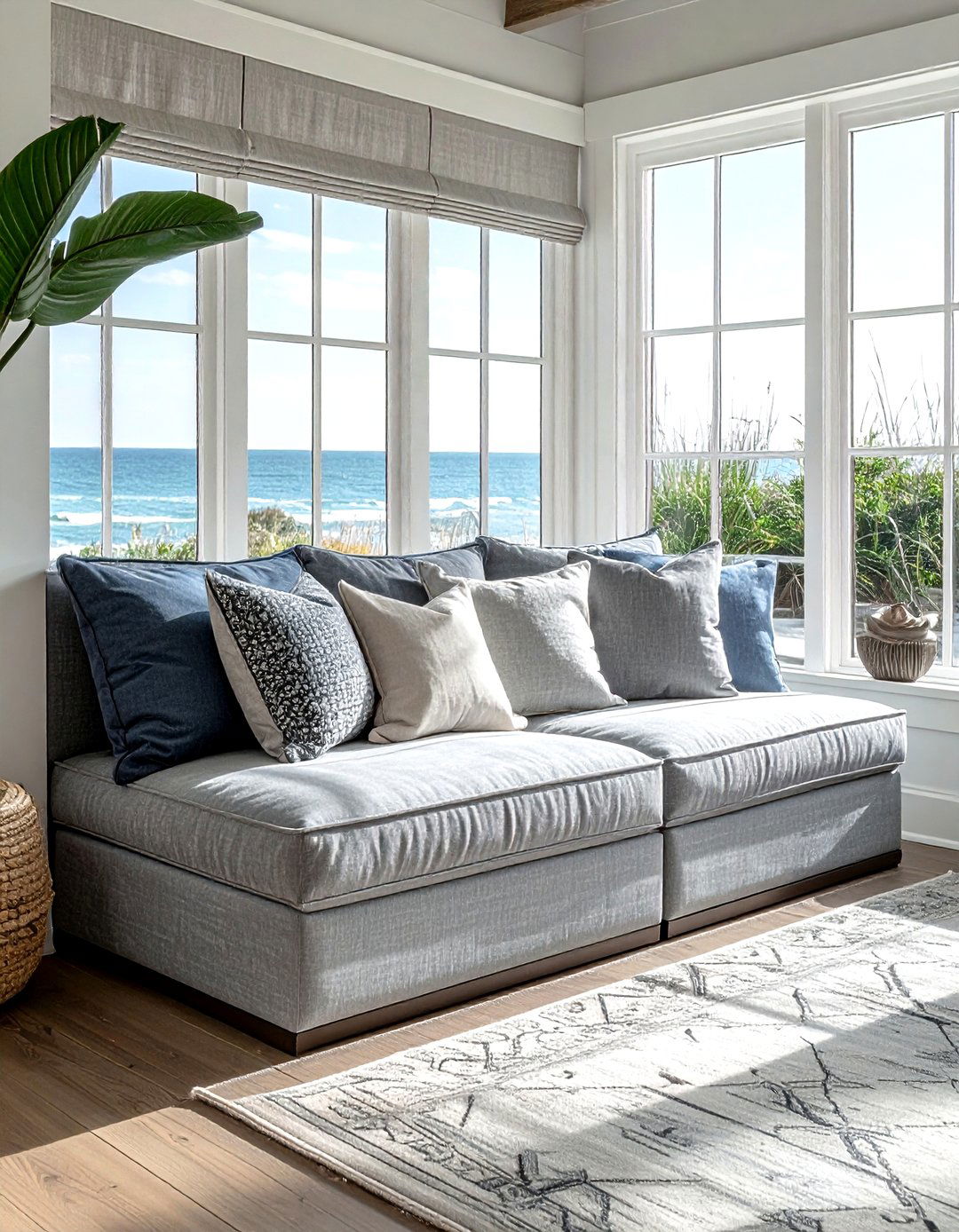 Hidden Storage Bench - 30 living room organization ideas