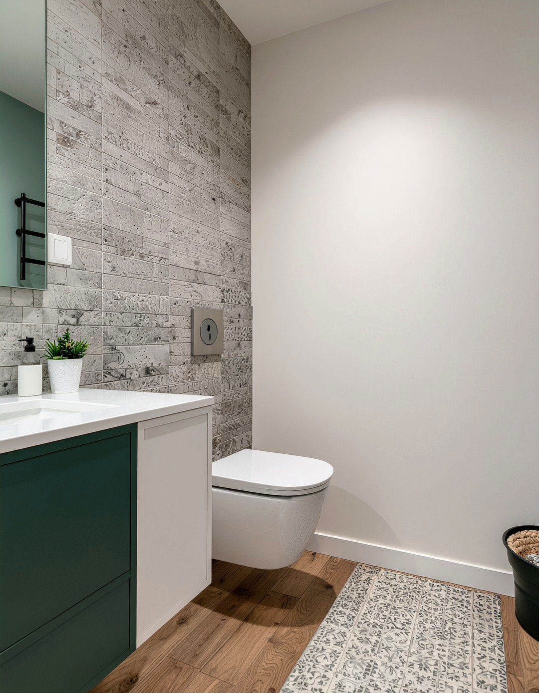 Hidden Storage Cabinet - 30 small bathroom maximization ideas