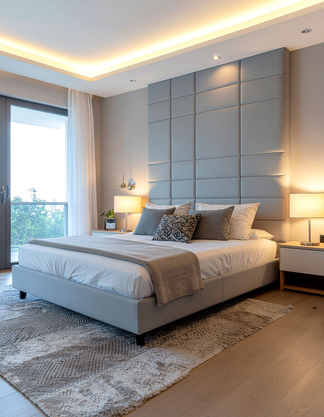 Hidden Storage Headboard - 30 bedroom bookcase headboards