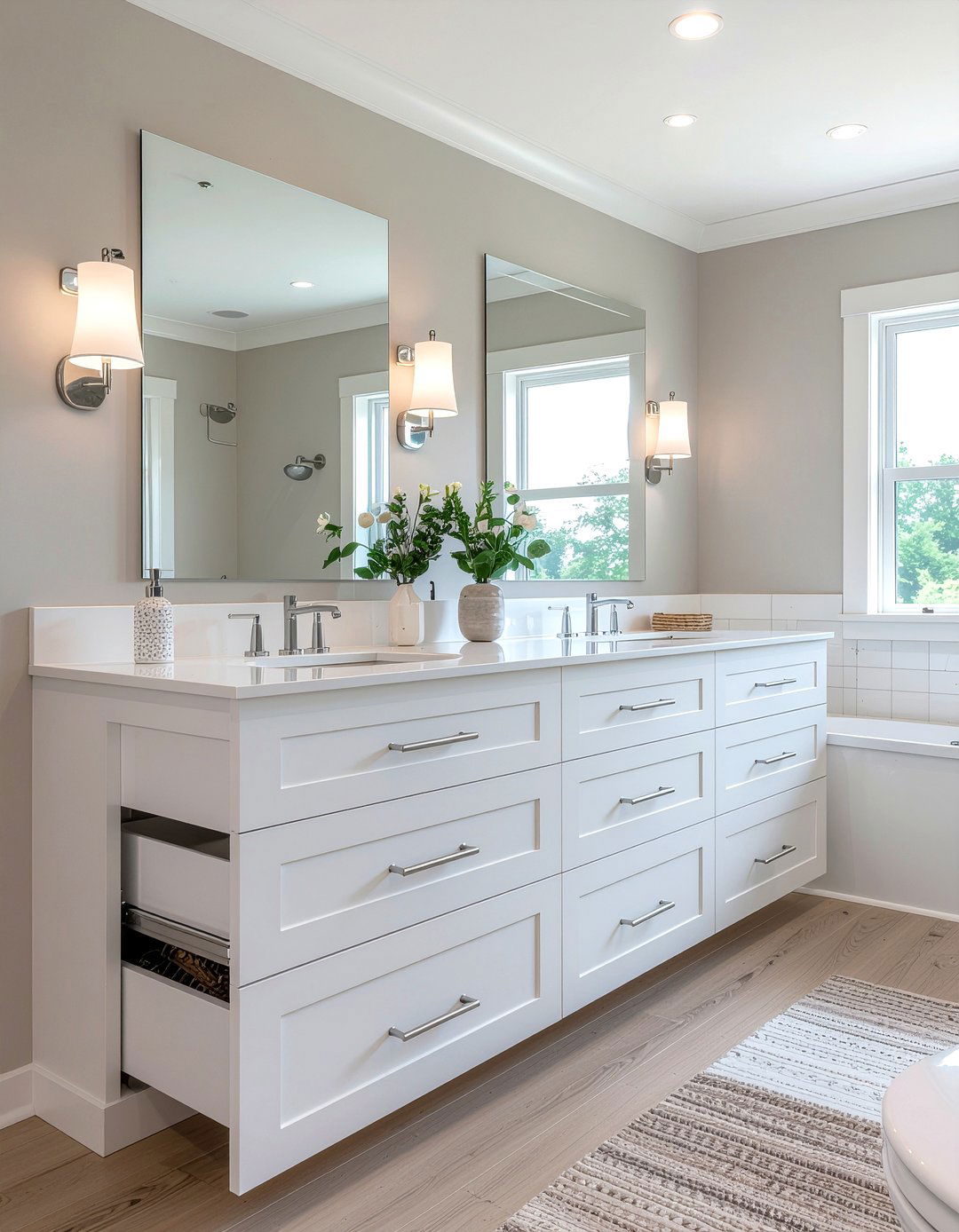 Hidden Storage Solution - 30 bathroom future trend ideas