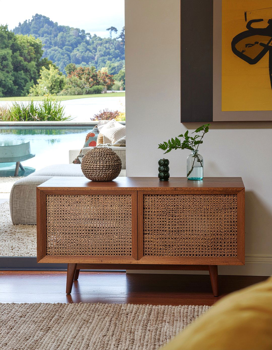 Hidden Subwoofer Cabinet - 30 living room surround sound ideas