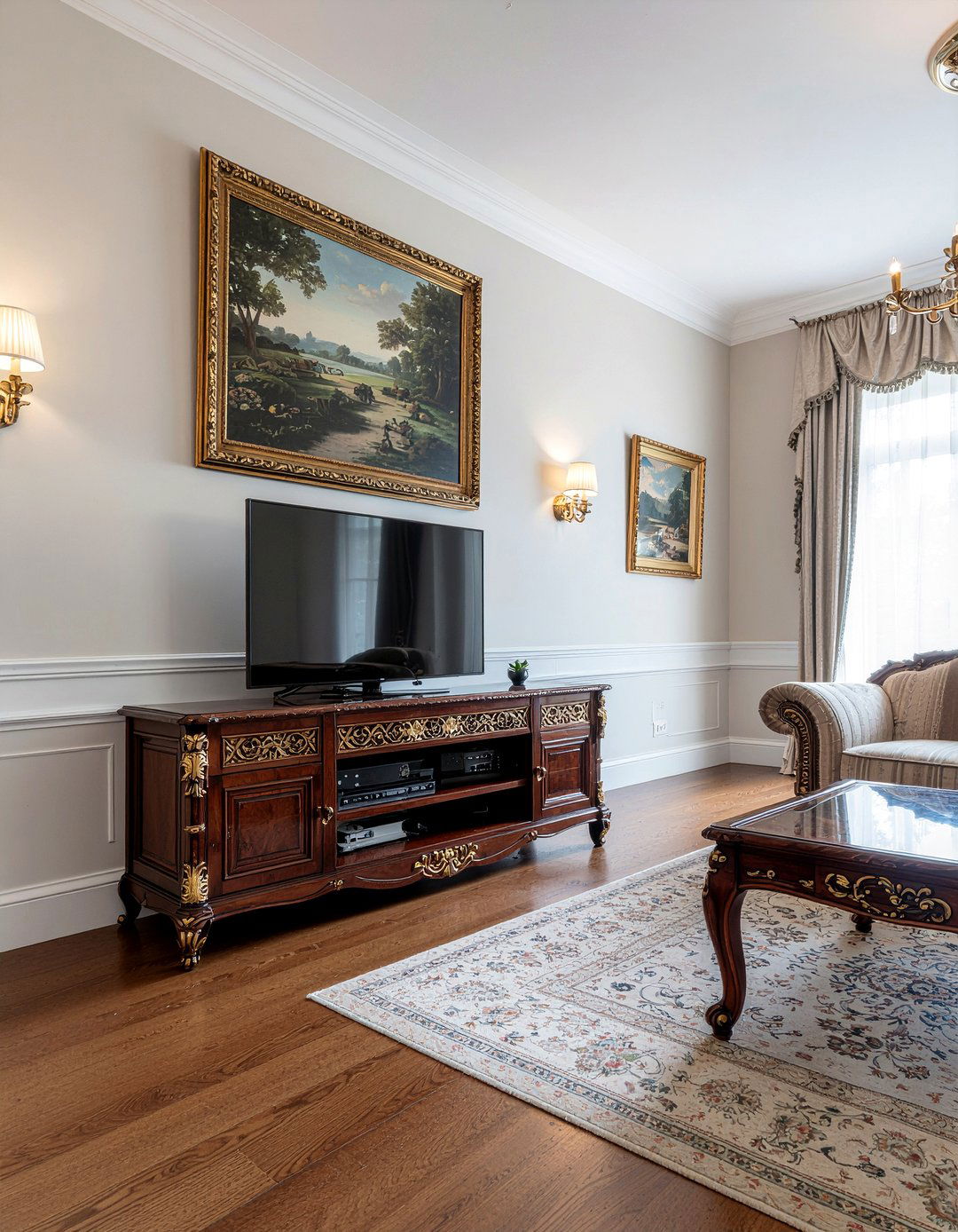 Hidden TV Cabinet - 30 living room entertainment center ideas