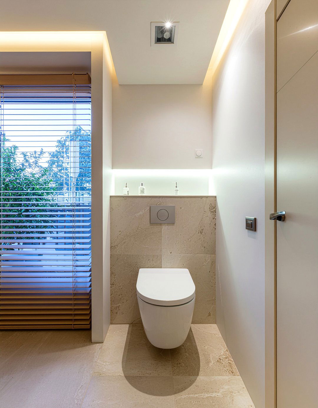 Hidden Toilet Nook - 30 relaxing bathroom ideas