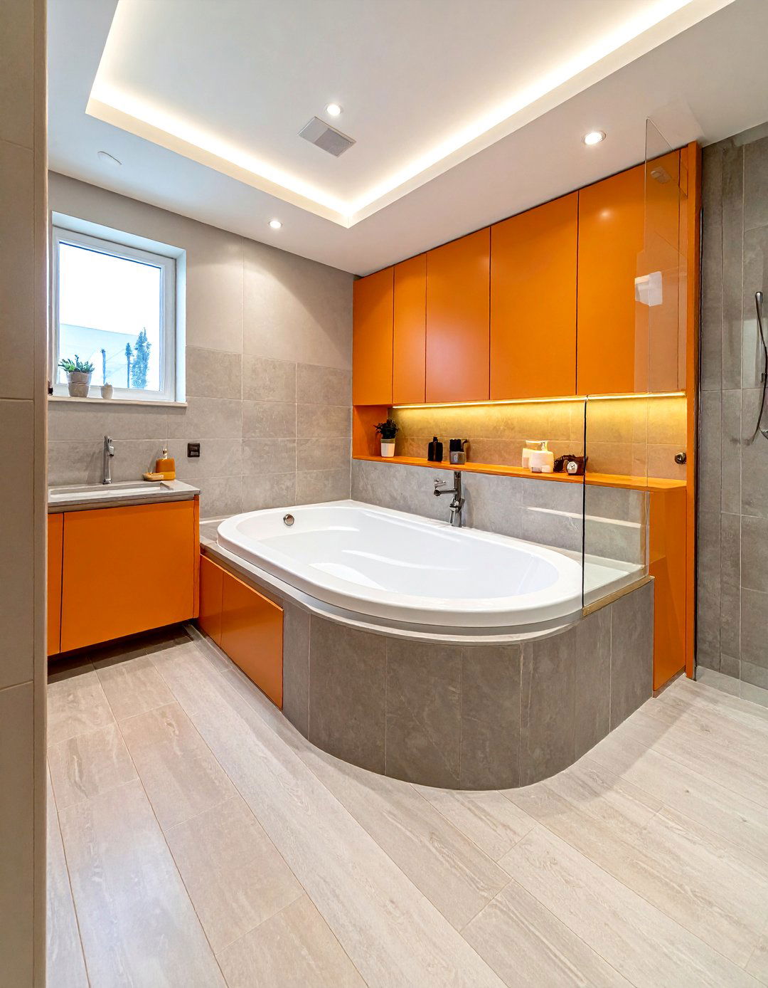 Hidden Tub Storage - 30 drop-in tub ideas