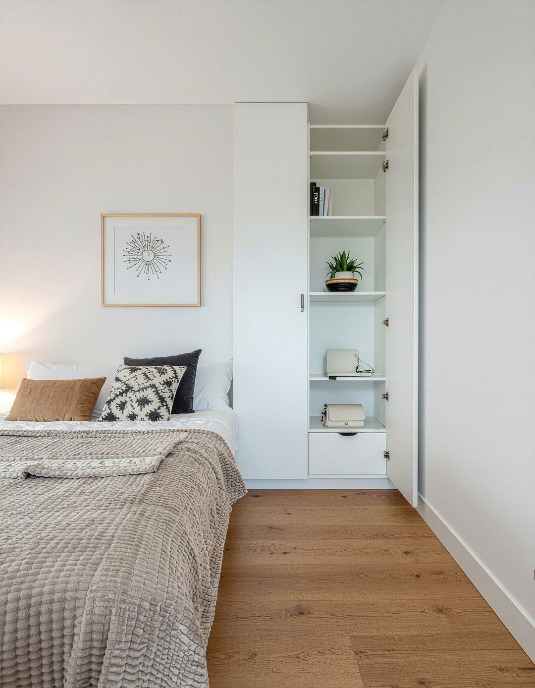 Hidden Wall Storage - 30 bedroom niche ideas