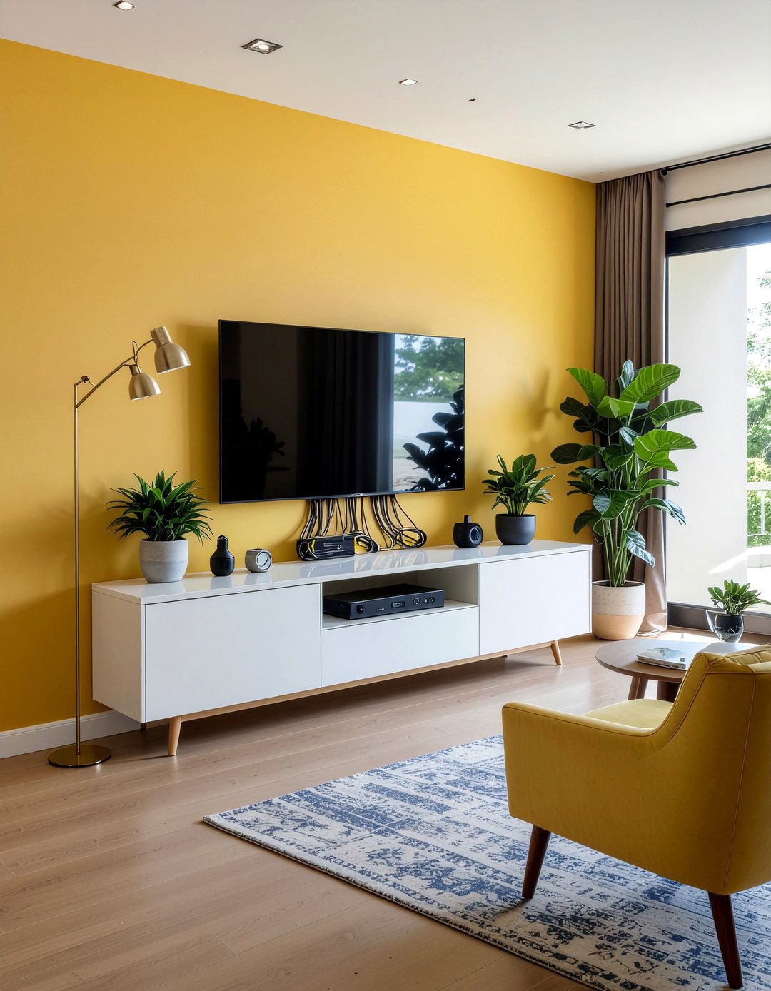 Hidden Wire Management - 30 dust-free living room ideas