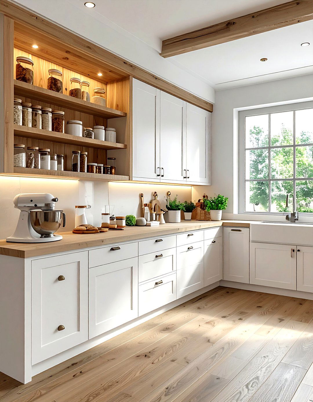 Hidden baking cabinet - 30 kitchen baking station ideas