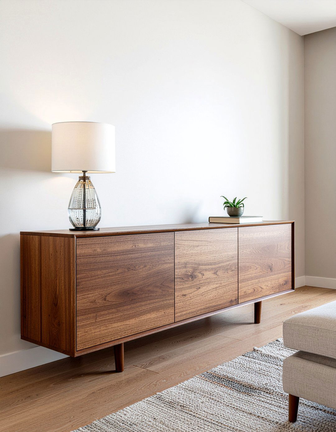 Hidden cable management tv console - 30 living room tv console ideas