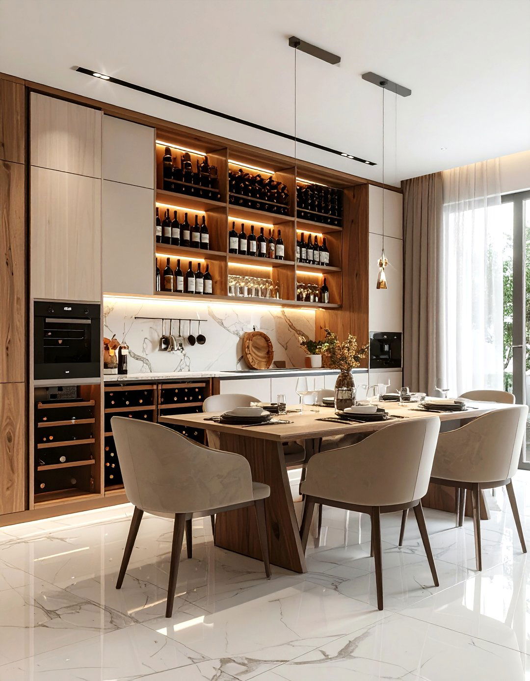 Hidden dining room storage - 30 organized dining room ideas