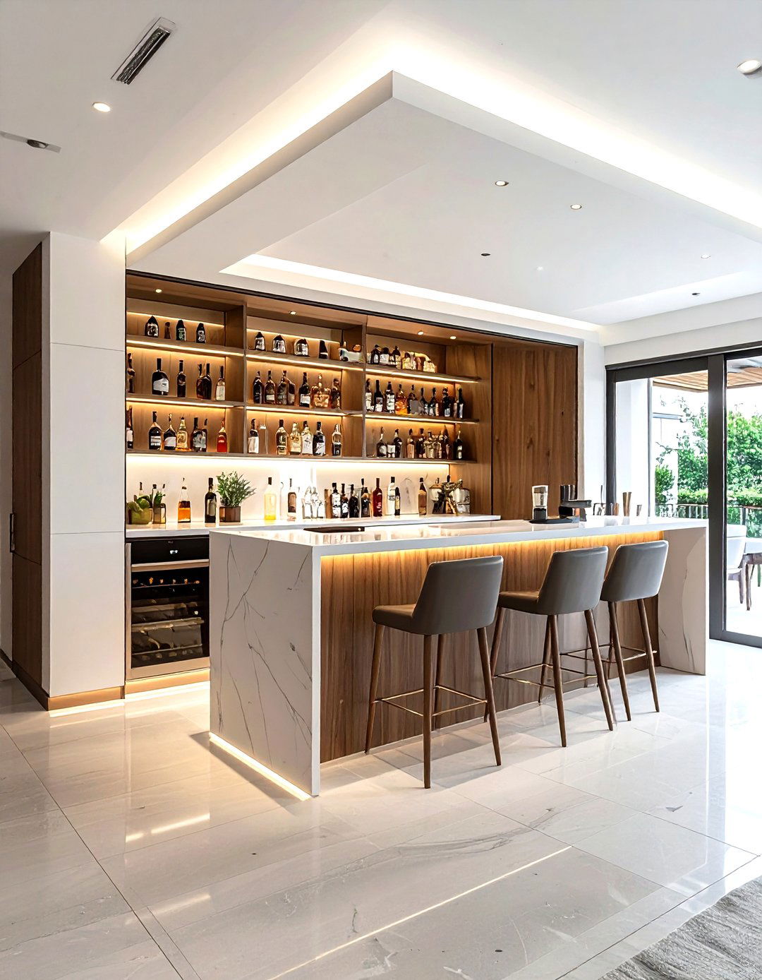 Hidden dry bar - 30 dry bar ideas