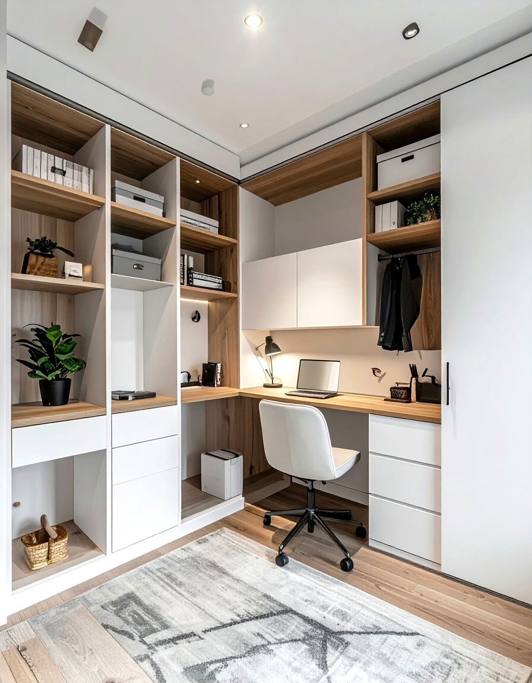 Hidden home office - 30 current decor ideas