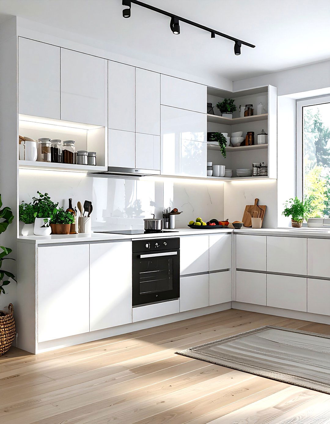 Hidden kitchen storage - 30 Nordic kitchen ideas