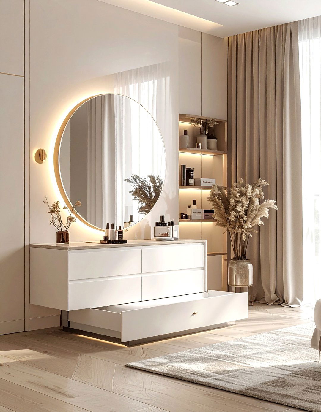 Hidden mirror storage - 30 bathroom space saving ideas