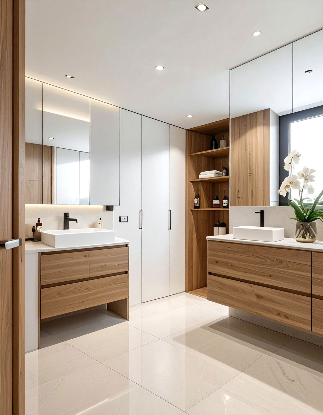 Hidden storage bathroom - 30 zen bathroom ideas