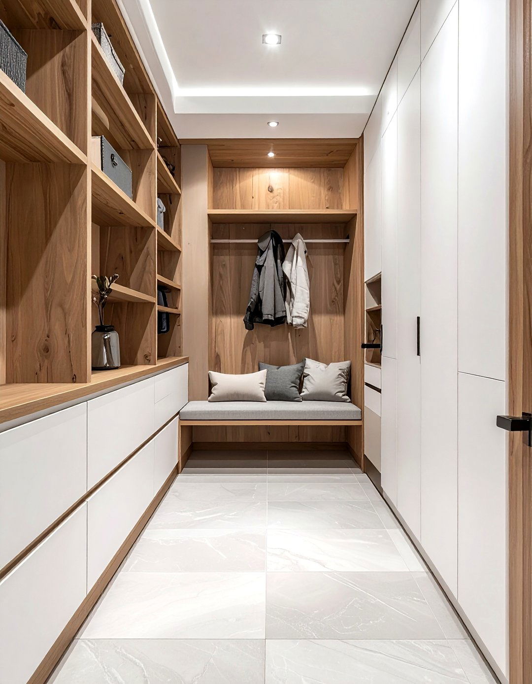 Hidden storage mudroom - 30 refined decor ideas