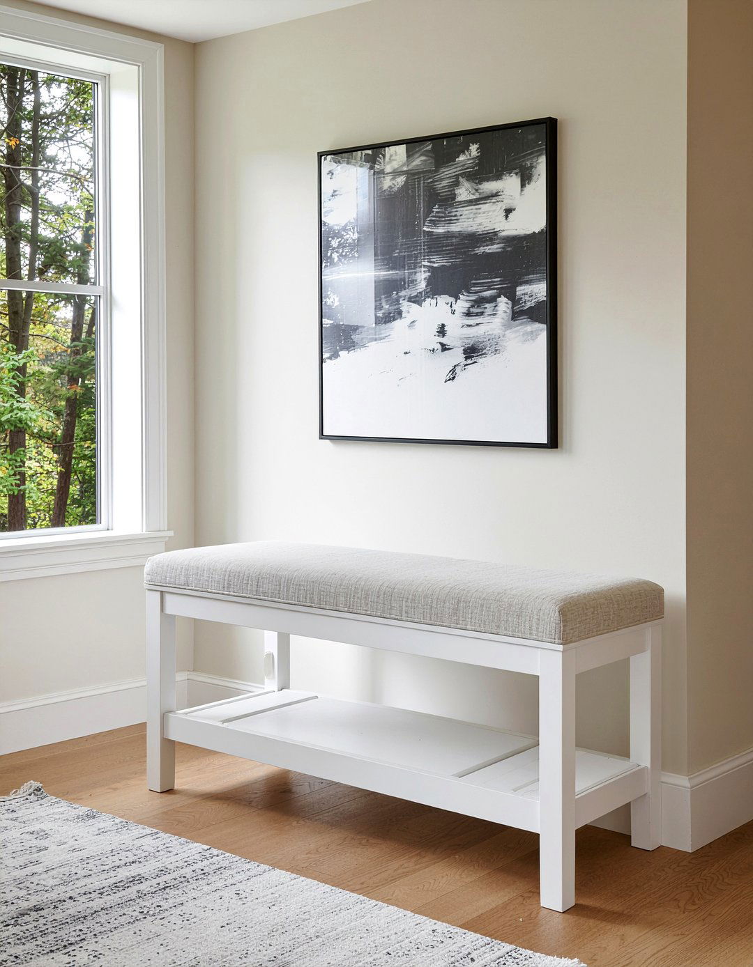 Hidden storage window bench - 30 living room window bench ideas