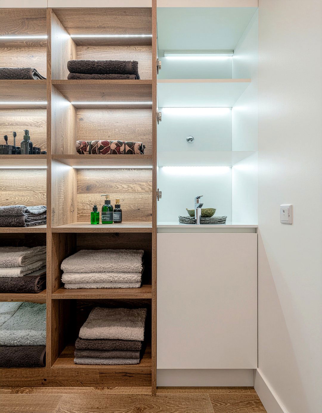Hidden strip light - 30 LED bathroom lighting ideas