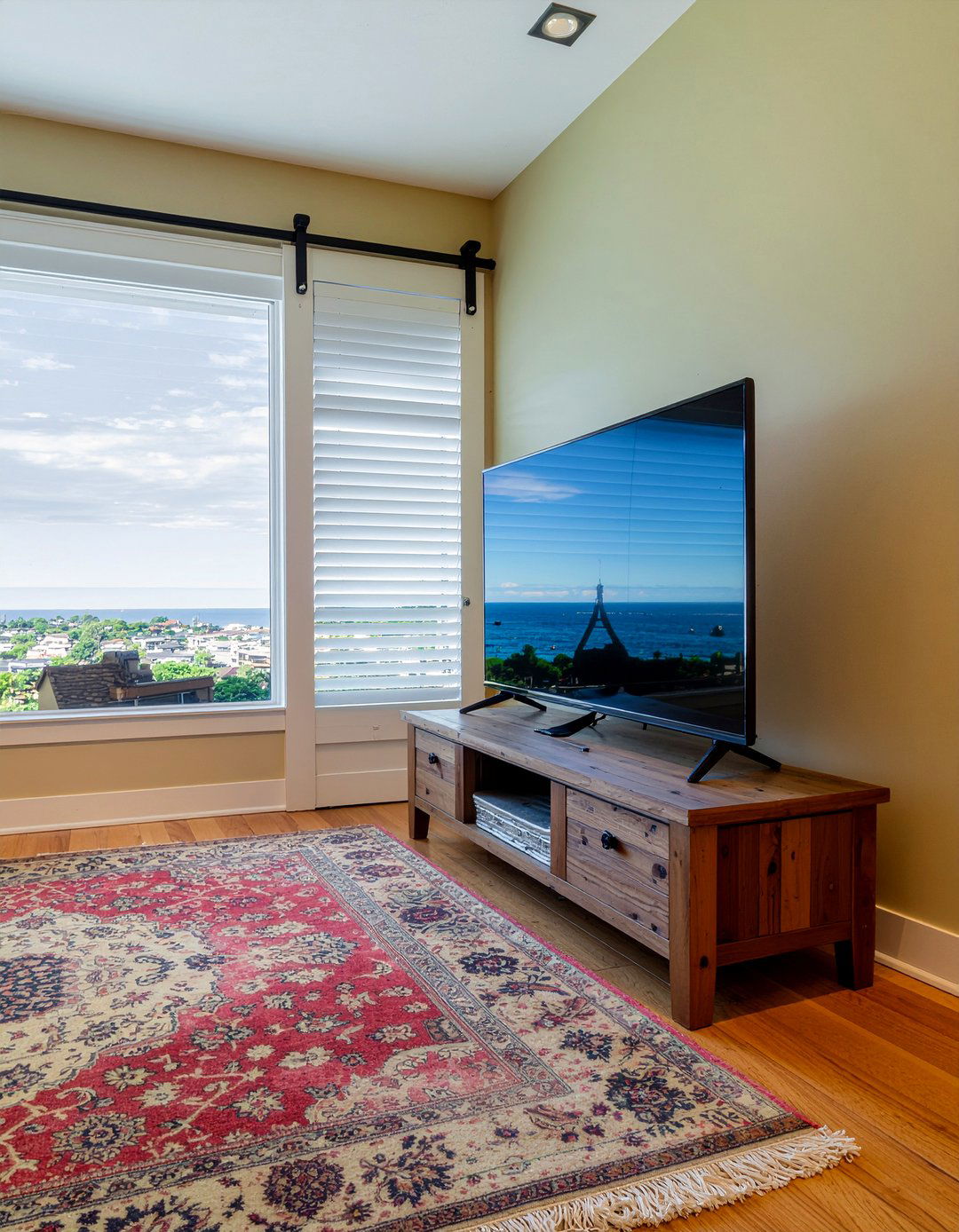Hidden television - 30 wellness living room ideas