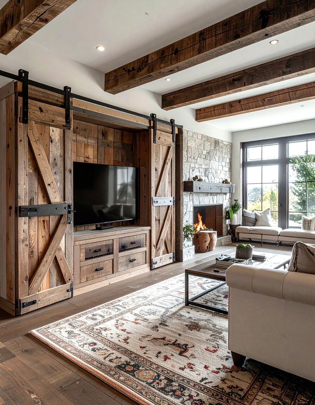 Hidden television cabinet - 30 living room built-in cabinets